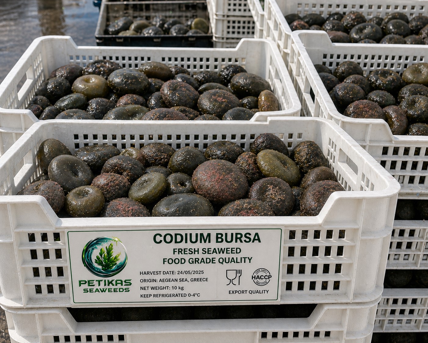 Codium bursa food grade export packaging